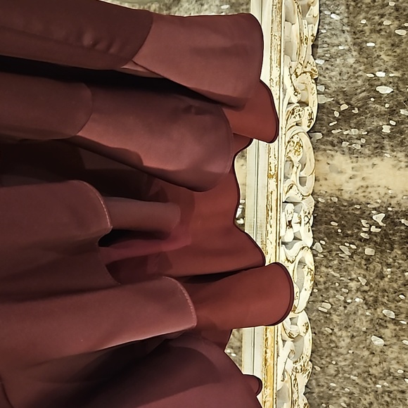 Dress burgundy wrap - Picture 7 of 8